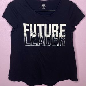 💕🎉HP🎉💕Old Navy Black White & Silver ShortSleeve Tee